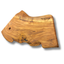 Mini Secular Olive Tree Cutting Board - 28x17x2.0 cm