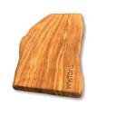 Tagliere Di Ulivo Secolare Rettangolo Irregolare Piccolo Rustico - Minimo 37,5x14,5x2,0 cm