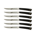 Elegance Nero - Set Di 6 Coltelli Da Bistecca